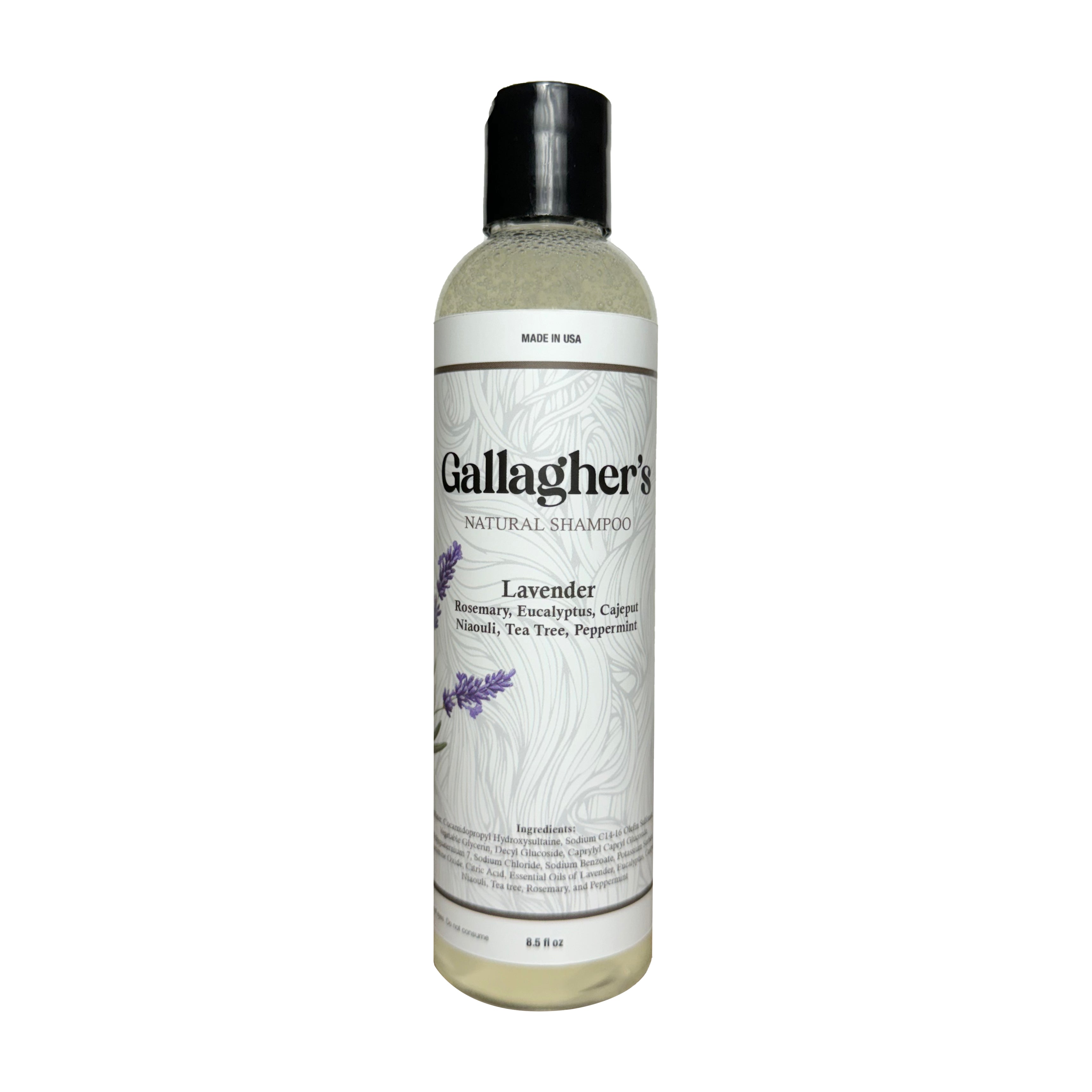 Gallagher's Lavender Natural Shampoo | Essential Oil Blend Gallagher's Lavender Natural Shampoo | Essential Oil Blend