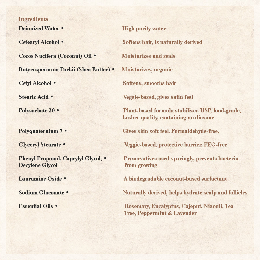 Gallagher's Rosemary Natural Conditioner | Essential Oil Blend