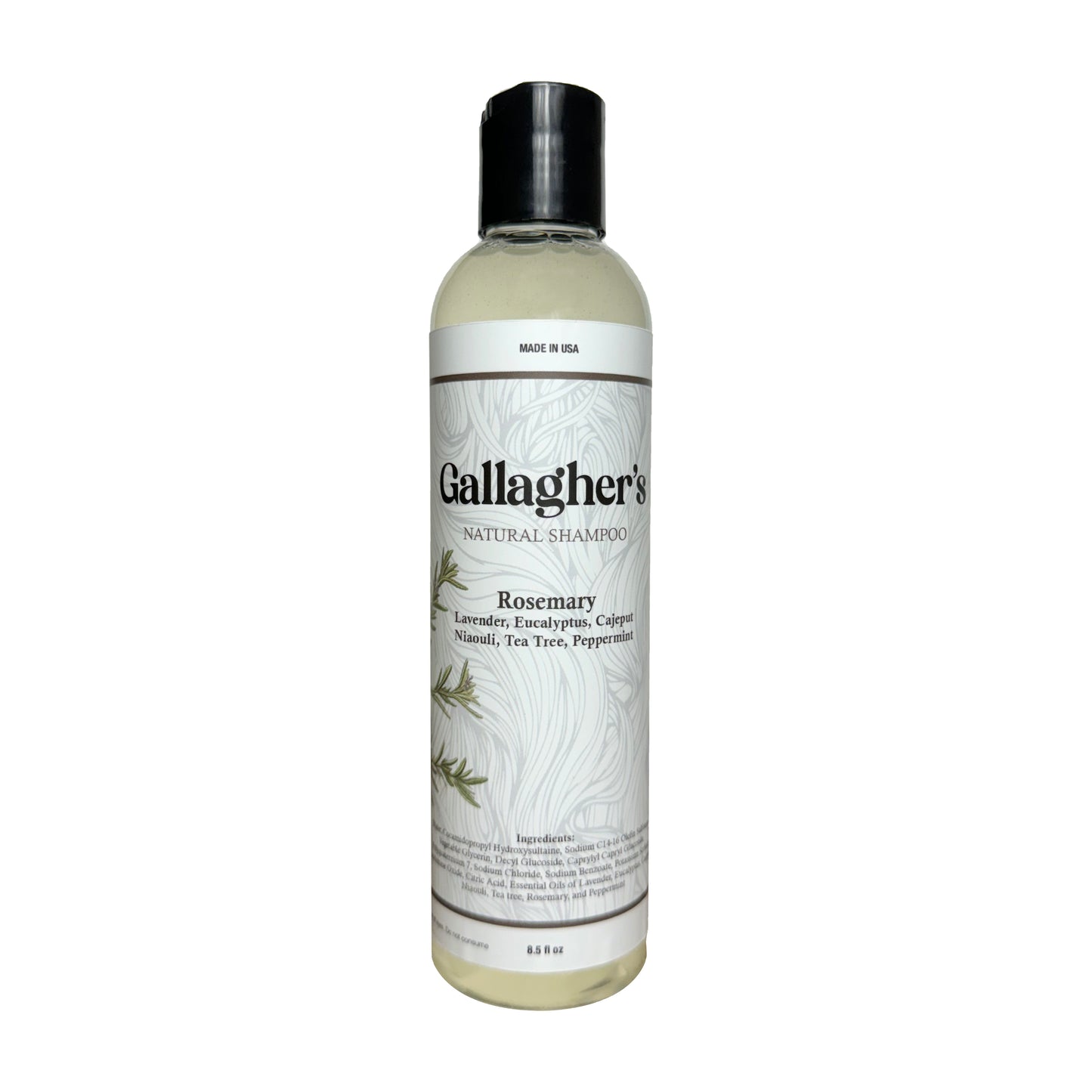 Gallagher's Rosemary Natural Shampoo | Essential Oil Blend