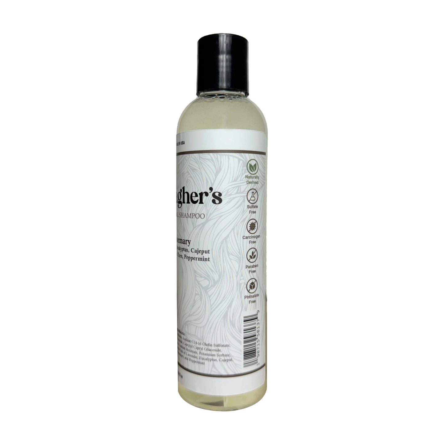 Gallagher's Rosemary Natural Shampoo | Essential Oil Blend