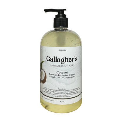 Gallagher's Coconut Natural Body Wash  |  Essential oil blend